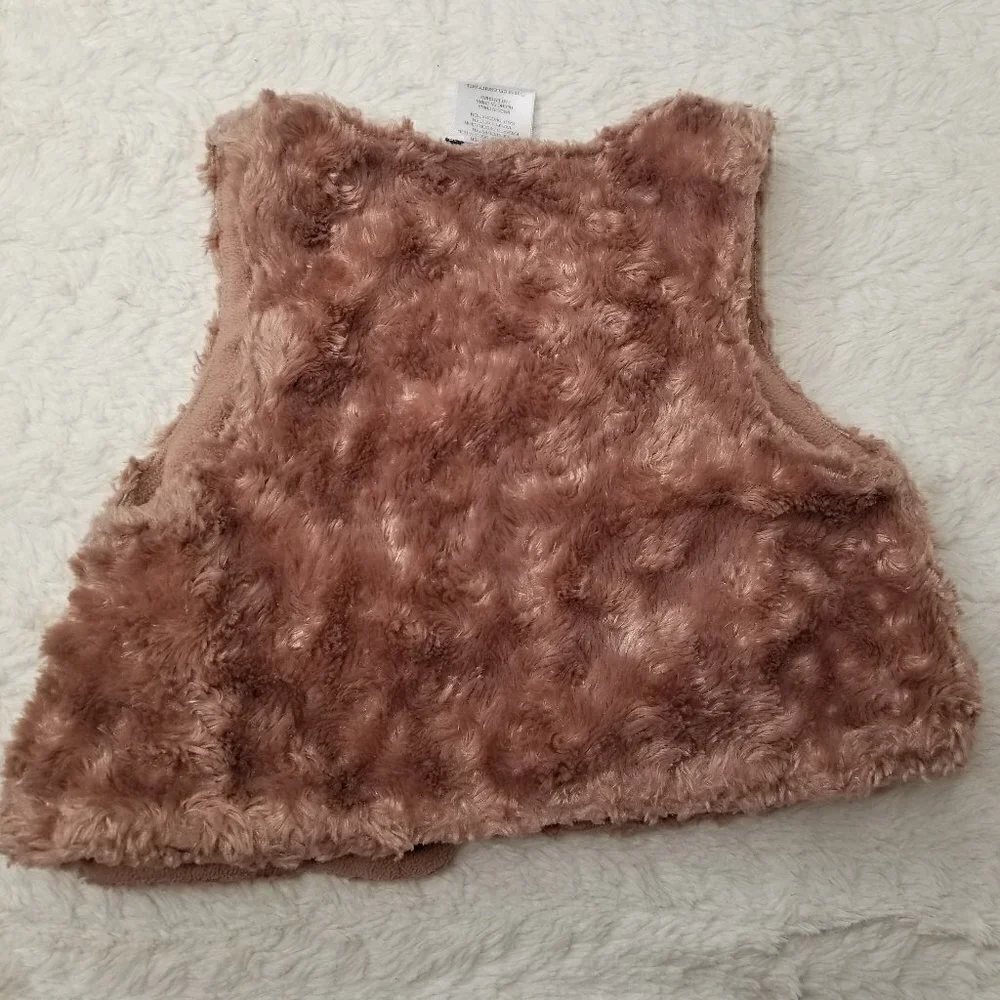 4/$25 VitaminsKids Tan Brown Fur Vest